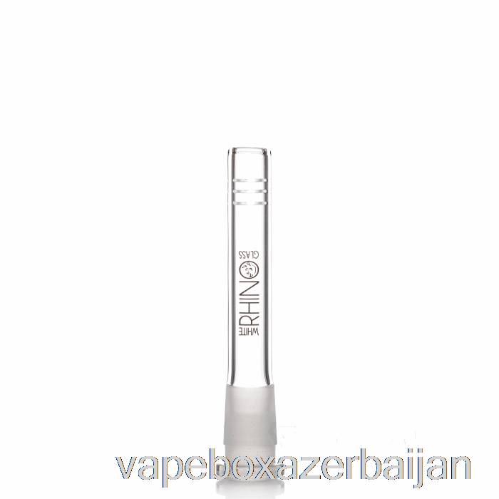 Vape Smoke White Rhino 19/14 Glass Downstem 4inch